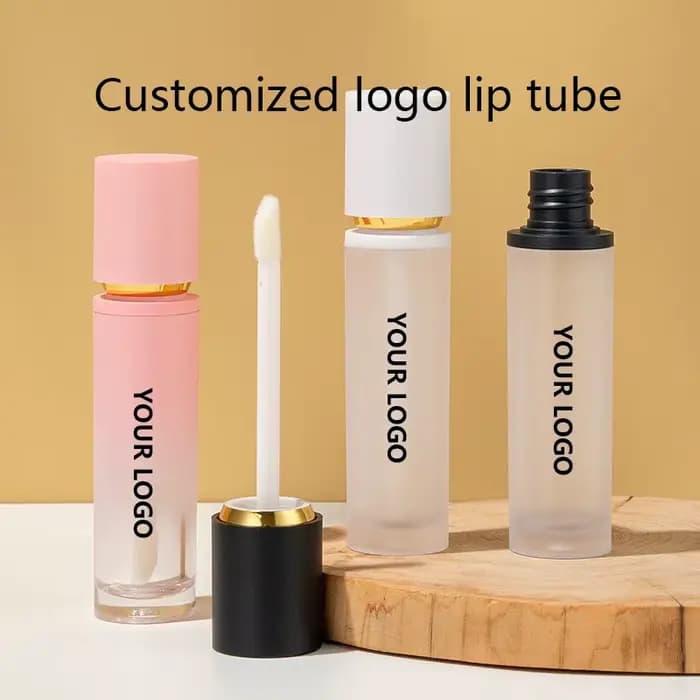 【Personnalisation du logo】 Tube de couleur pour les lèvres rond gradué de 8 ml