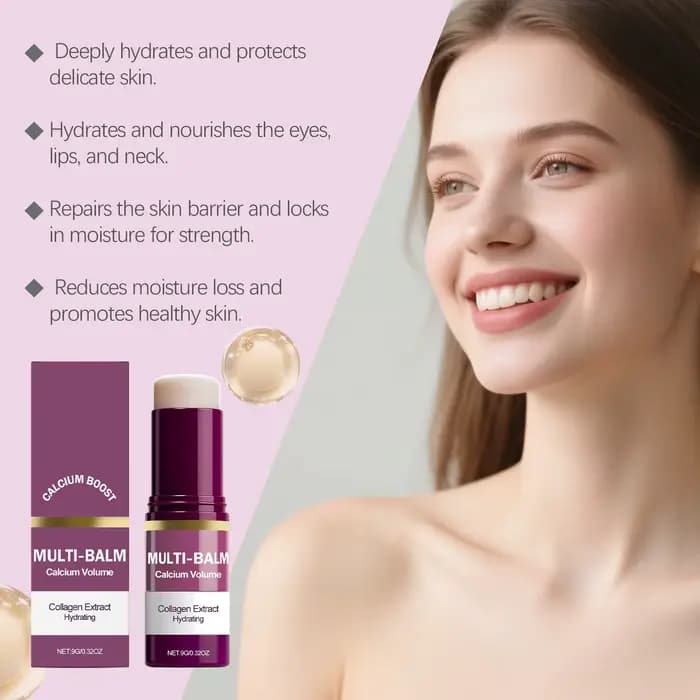 Anti-âge Calcium Multi baume hydratant raffermissant Volume apaisant sécheresse réparation éclaircir le teint de la peau crème hydratante en profondeur bâton
