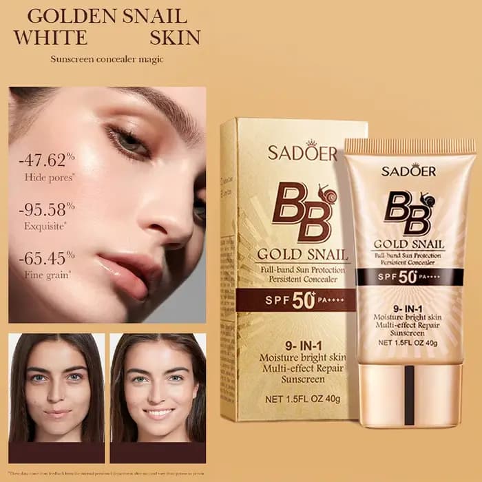 BB crème fond de teint 2 couleurs éclaircir même