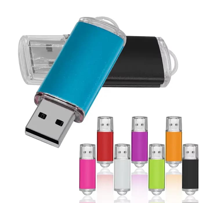 Clé USB colorée haute vitesse, clé USB en métal 2.0, 32 Go, 16 Go, 1 Go, 64 Go, clé USB, mémoire, photographie, cadeaux, disque mémoire