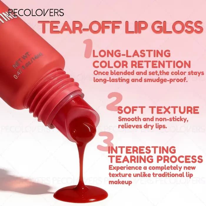 1PC Gloss à lèvres mat - Teinte à lèvres longue durée
