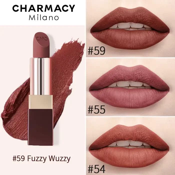 CHARMACY mat Durable facile à porter rouge à lèvres naturel mat