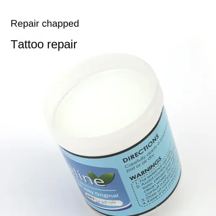 Vaseline Tatouage Classique Pratique 500g Bouteille Blanche pour Lubrification Cutanée et Coloration Auxiliaire Tatouage