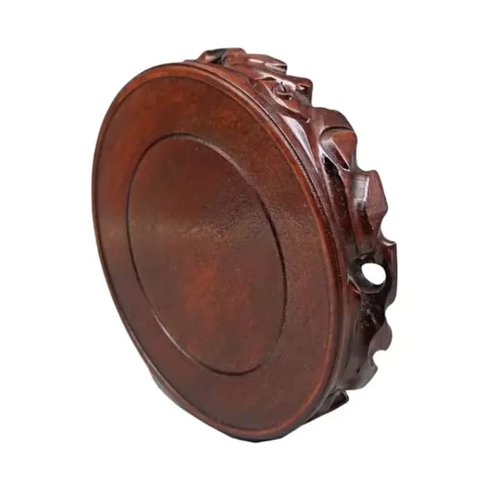 Support de Plante Rond en Bois Massif Simple, Socle Épaissi pour Pot de Fleurs, Bonsaï, Vase, Décoration d'Intérieur, Plantes Succulentes, Base de Bureau