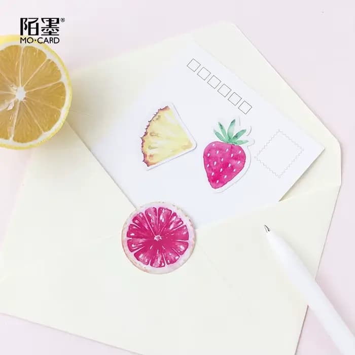 Autocollants décoratifs en fruits pour bricolage, petit papier étiquette personnalisé et mignon pour journaux et agenda, papeterie japonaise de scrapbooking pour fournitures d'enseignants