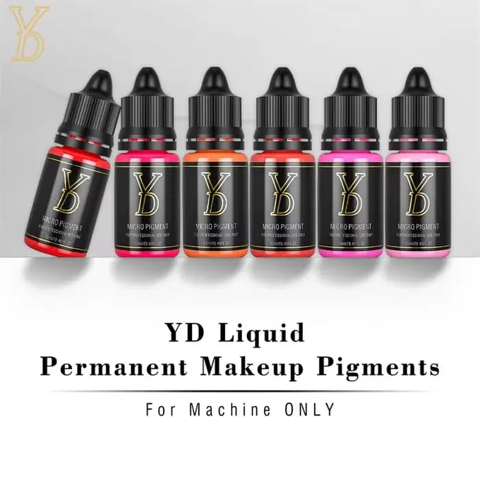 YDPMU 15 couleurs liquide lèvres Pigment encre de tatouage professionnel maquillage Permanent Micropigmentation beauté