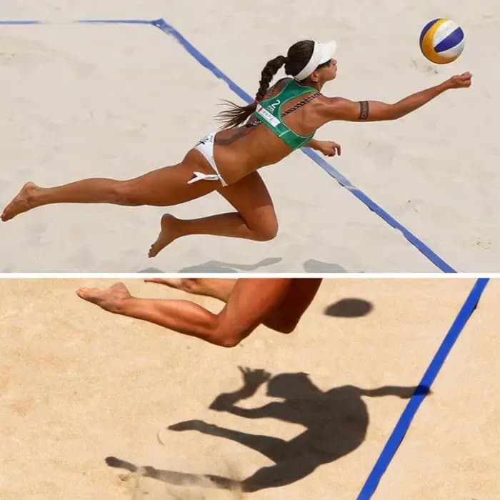 Lignes de délimitation durables pour terrain de beach-volley 26,3' x 52,6' avec sacs de sable