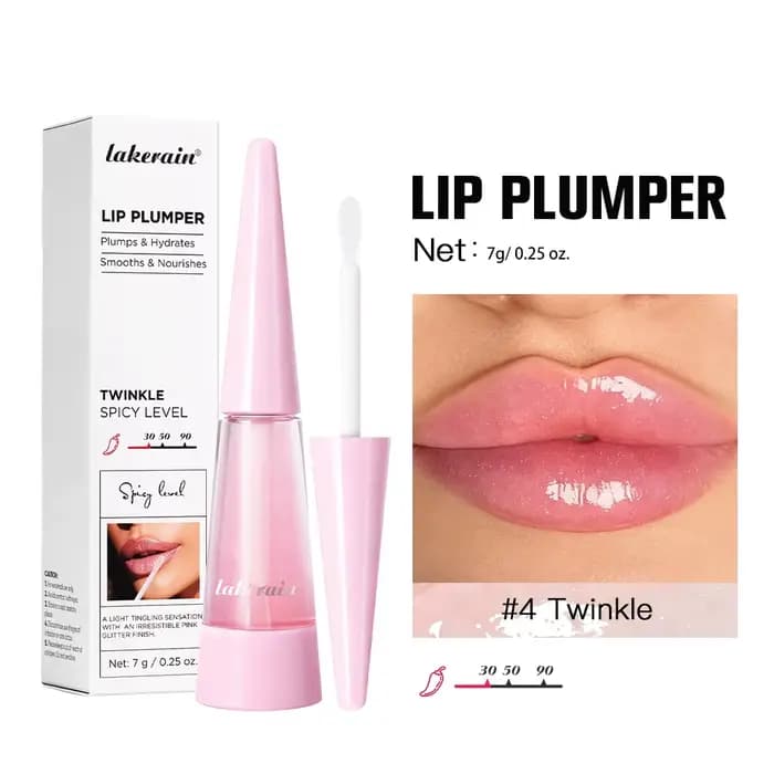 Lakerain Lip Plumper, gloss à lèvres hydratant transparent