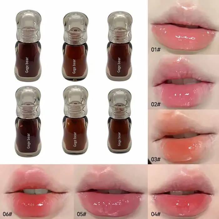 Teinte pour les lèvres Gege Bear Crystal Gloss – Formule hydratante automne/hiver