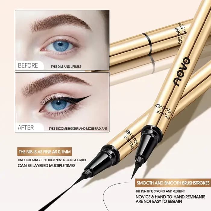 Stylo Eyeliner liquide à pointe en feutre Ultra-fin