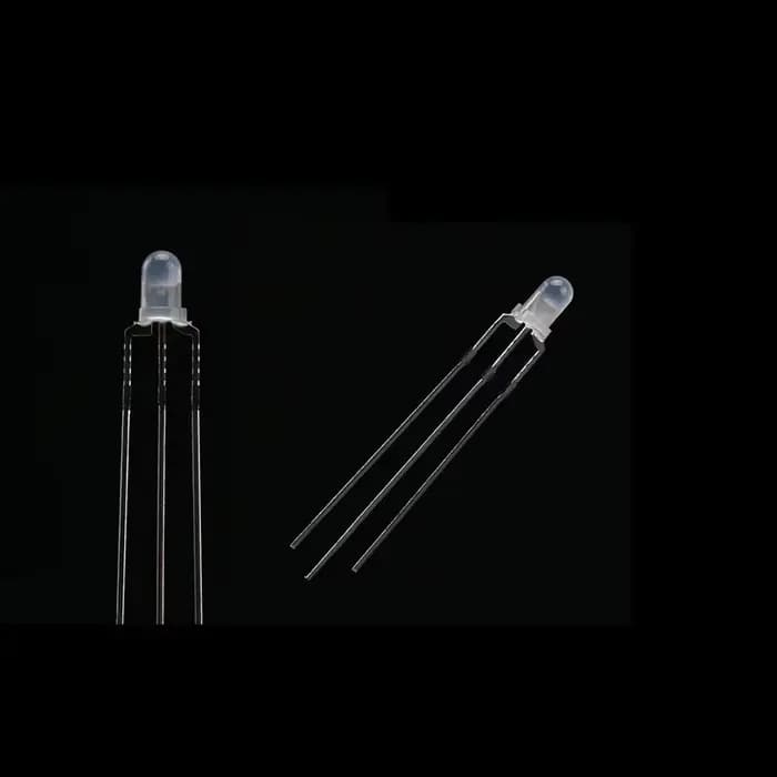 10 pièces F3 3mm LED ronde bicolore à anode/cathode commune, diffuse, rouge, blanc chaud, bleu, jaune, vert, diode électroluminescente
