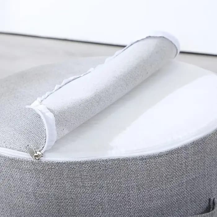 Coussin de méditation en lin, Tatami rond, éponge épaisse amovible, coussin de siège de sol, Futon de Style japonais, décoration de maison