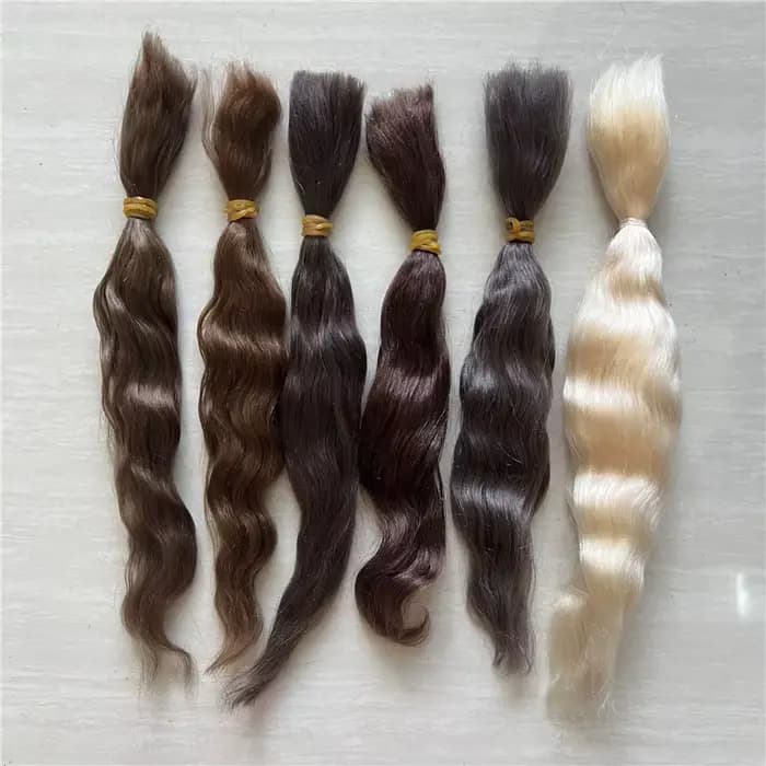 Dernier Mohair pur pour poupée Reborn/poupée BJD marron thé doré marron 6 couleurs poupée Reborn accessoire de poupée Mohair enraciné à la main