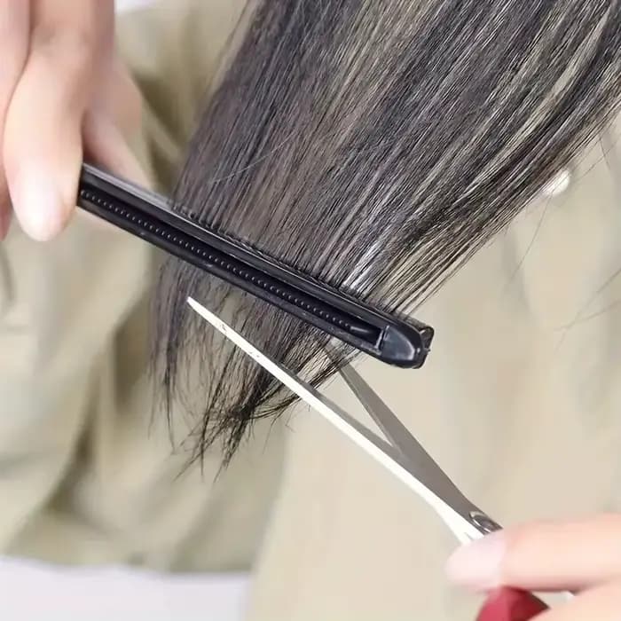 Peigne en V pour cheveux, coiffure, finition, lissage, attelle, outil de coiffure, clip spécial pour perruques