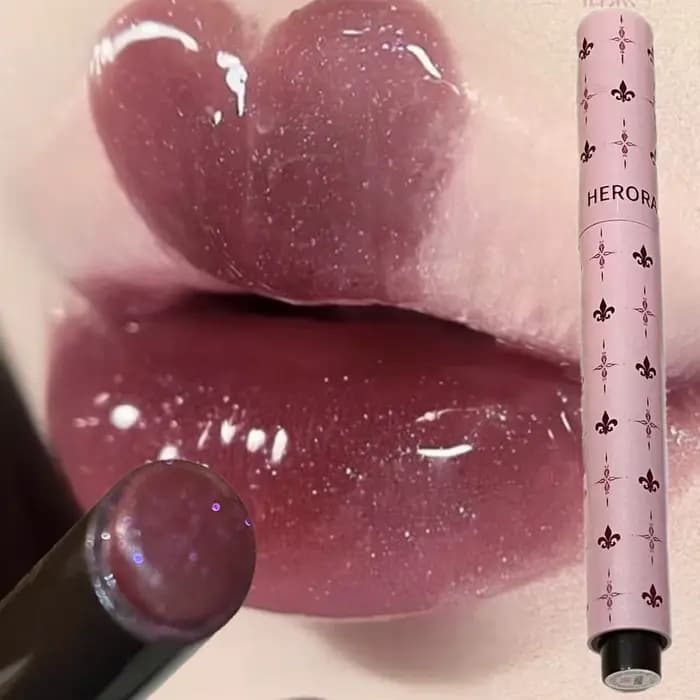 Stylo à gelée pour les lèvres scintillant violet mûrier