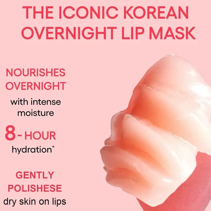 Masque de nuit pour les lèvres Laneige, hydratation longue durée et soulagement de la sécheresse, texture lisse et traitement fruité, soins coréens, maquillage coréen