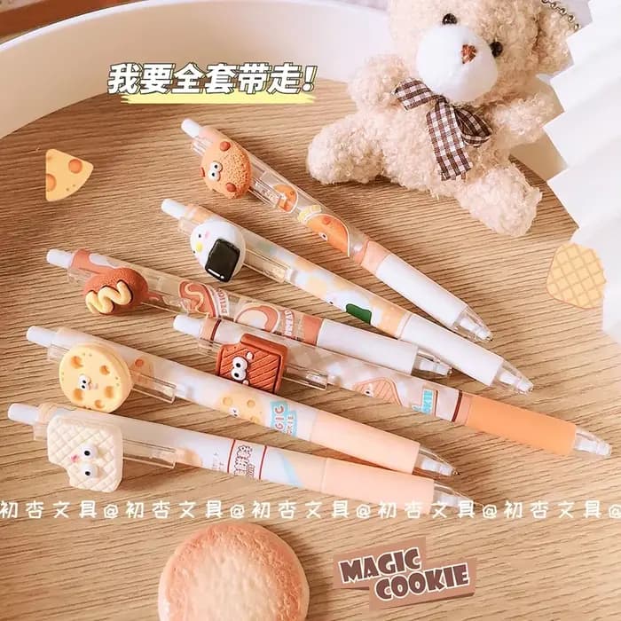 Kawaii biscuit 0.5mm crayons automatiques étudiants fournitures scolaires mignon papeterie crayon mécanique pour dessin crayons de croquis