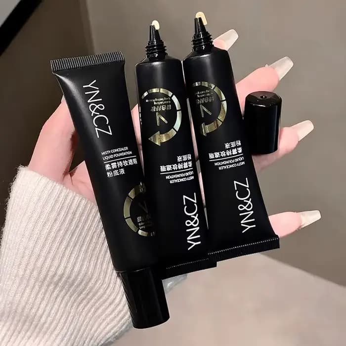 Fond de Teint Liquide Blanc Couvrance Totale pour Maquillage Gothique d'Halloween – Formule Crémeuse Haute