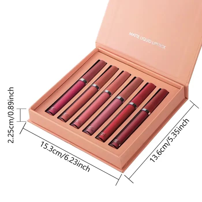 Ensemble de 6 documents de rouges à lèvres Jules Gloss