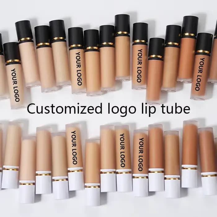 【Personnalisation du logo】 Tube de couleur pour les lèvres rond gradué de 8 ml