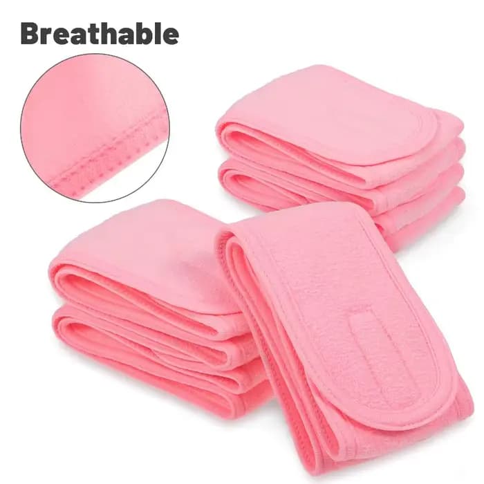 Bandeau spa pour femme | Bande élastique pour cheveux en flanelle | Parfait pour les soins de la peau, la douche, le yoga et le sport