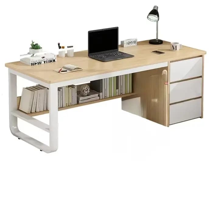 Bureau de bureau, bureau d'ordinateur, panneau de bois massif multicouche, plusieurs tailles disponibles, adapté pour l'étude et le bureau