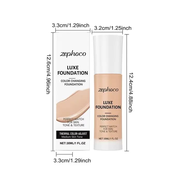 Fond de teint liquide intelligent changeant de couleur