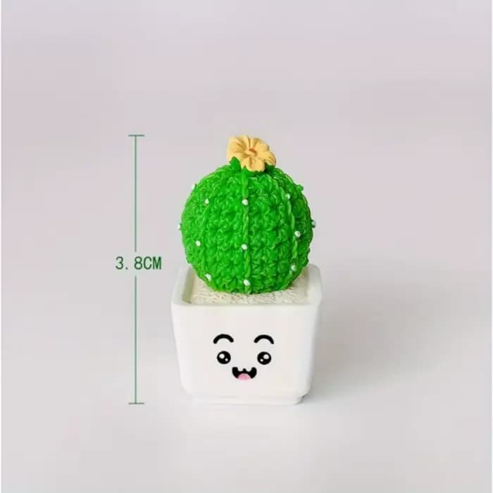 1 lot de 4, Cactus succulent en résine, Mini plante verte, voiture, bureau, maison, salon, artisanat créatif, petit Cactus frais, décoration
