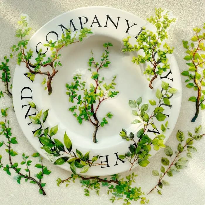 Journamm 20 pièces Branches bricolage Journal matériel autocollants pour animaux de compagnie Scrapbooking projets d'art et d'artisanat décor Album Photo Collage