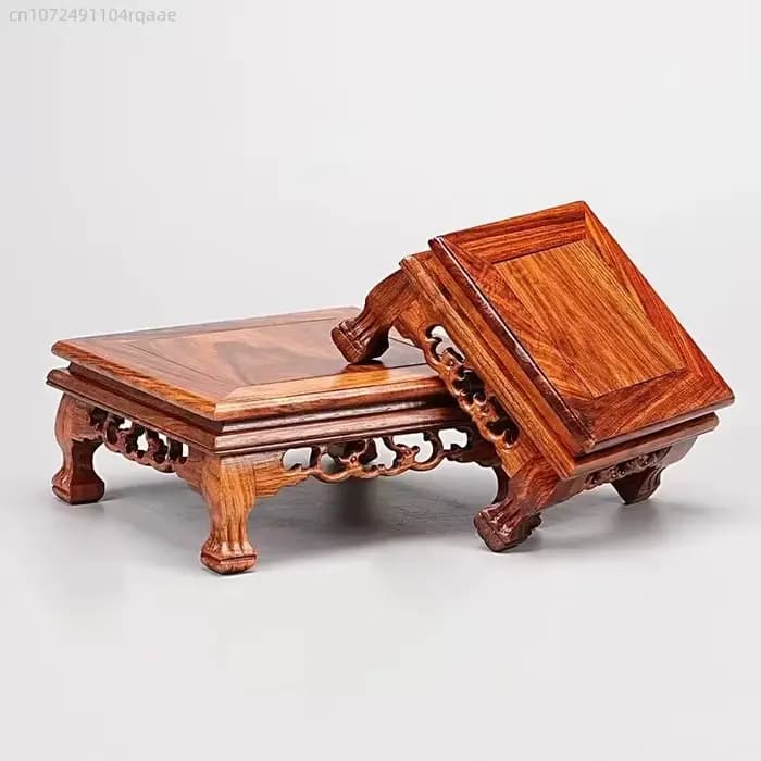 Socle de présentation solide en bois pour figurines, vases, bonsaïs, décoration de la maison et de mariage