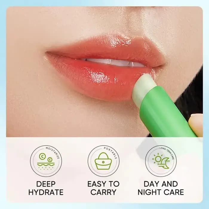 Baume à lèvres réparateur hydratant rafraîchissant à l'aloe vera et aux vitamines