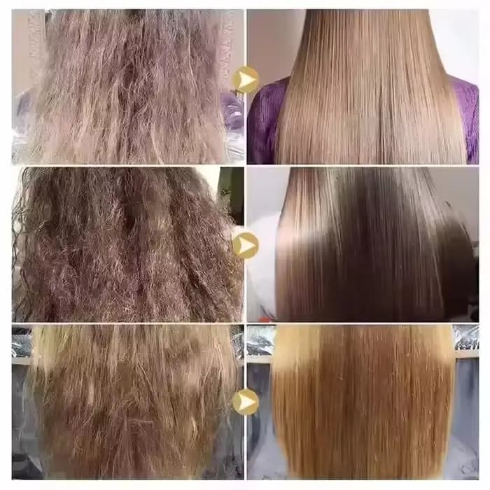 Masque capillaire réparateur à la kératine magique en 5 secondes pour cheveux abîmés et crépus, pour des cheveux doux, lisses, brillants et hydratés en profondeur, soin capillaire nourrissant