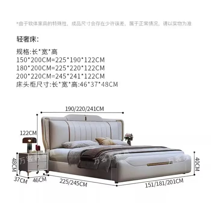 Lit de Support de jambe en métal, espace de rangement rembourré et étanche, cadres de lit modernes de luxe, meubles de chambre à coucher Para El Hogar