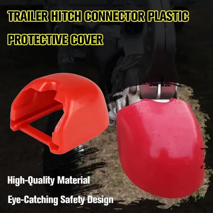 Accessoires de modification pour remorques et camping-cars : Cache-rotule de connexion en plastique rouge, protection pour connecteur, pièces de modification