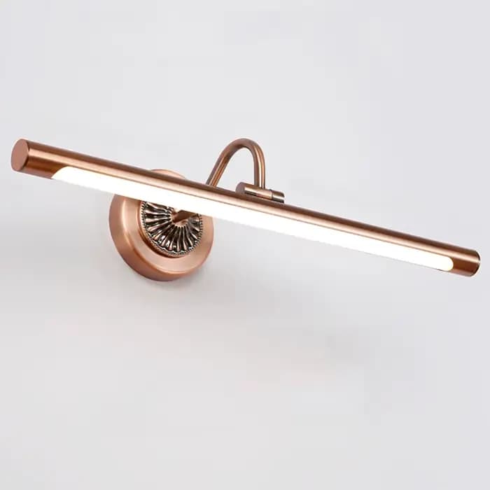 Lampe Led en Bronze rouge pour salle de bains, 8W, 455MM, Europe, or, miroir, chambre à coucher, Dressing, image américaine, éclairage mural