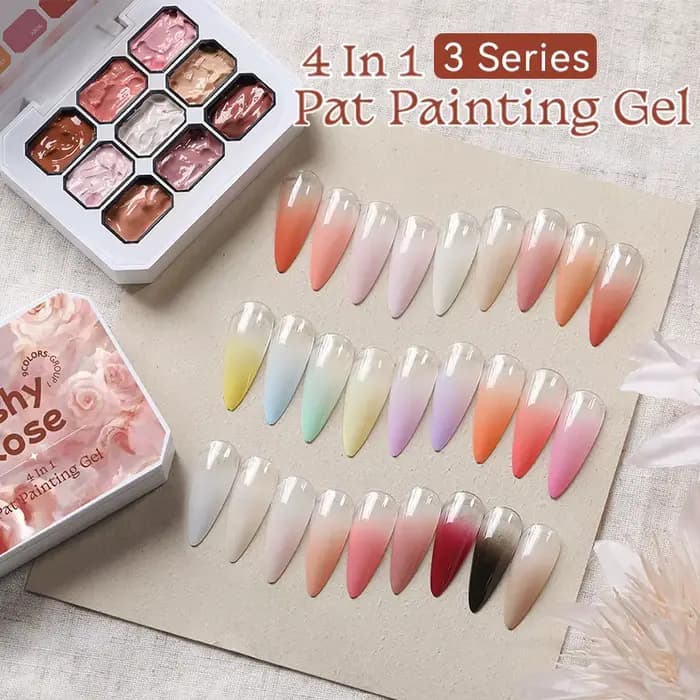 UR SUGAR 9 couleurs 4 en 1 Pat peinture Gel Y2K dégradé Blush couleur Semi Permanent tremper UV & LED Gel Nail Art création Salon DI