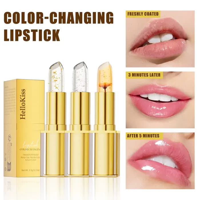 Hellokiss Crystal – rouge à lèvres pétale qui change de couleur pour femmes