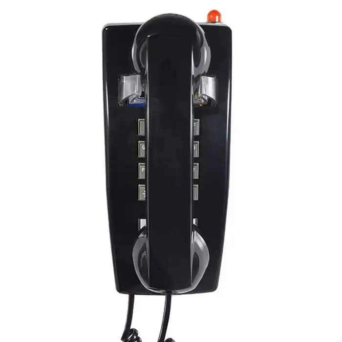 Téléphone fixe filaire mural, avec sonnerie forte et contrôle du volume du combiné, indicateur de l'appelant, flash teleEco