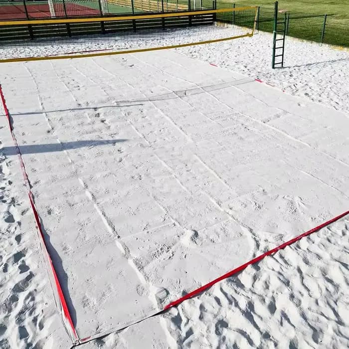6x équipement de lignes de volley-ball de plage Portable 8M de Long lignes rouges marqueur de terrain de marquage pour l'entraînement au sable fête sur la plage Sports de plein air