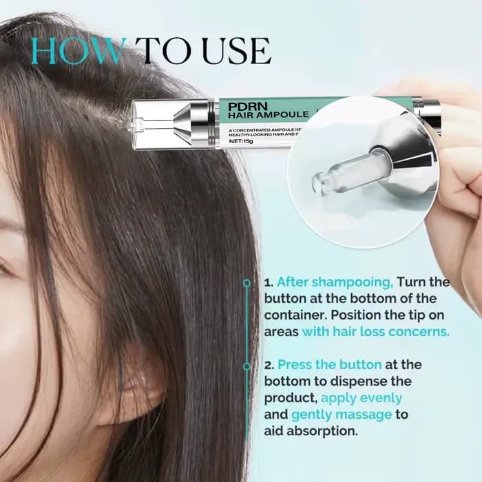 Ampoule capillaire à la kératine et à la biotine, hydrate et répare en profondeur les cheveux, augmente l'hydratation du cuir chevelu pour un aspect sain.