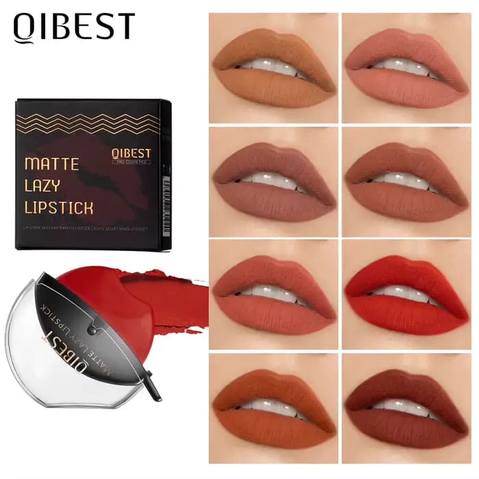 QIBEST rouge à lèvres en forme de lèvre maquillage paresseux