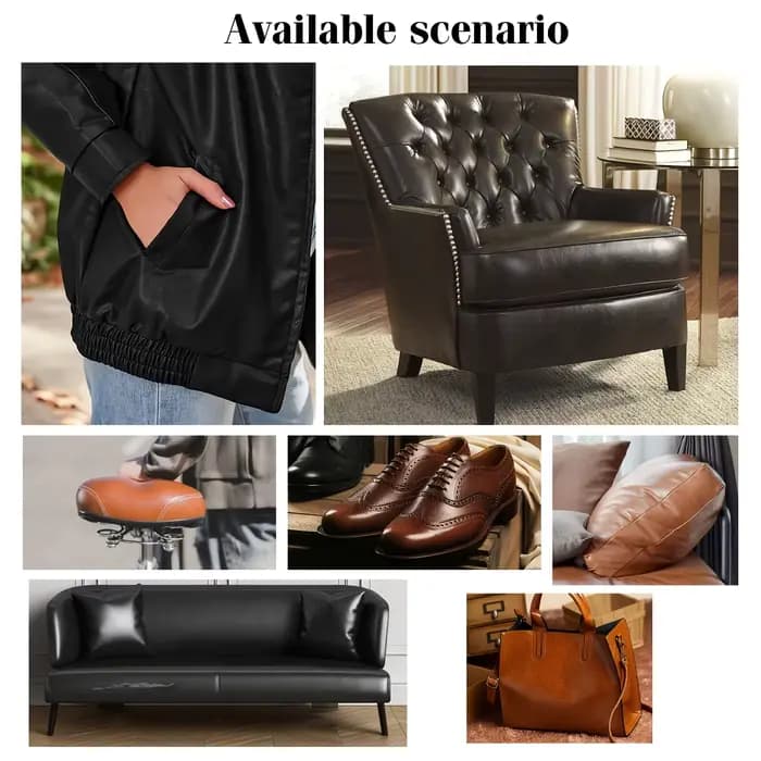 Ruban de réparation du cuir disponible en plusieurs couleurs 3,1 pouces x 60 pouces, réparation du cuir auto-adhésive, adapté aux meubles