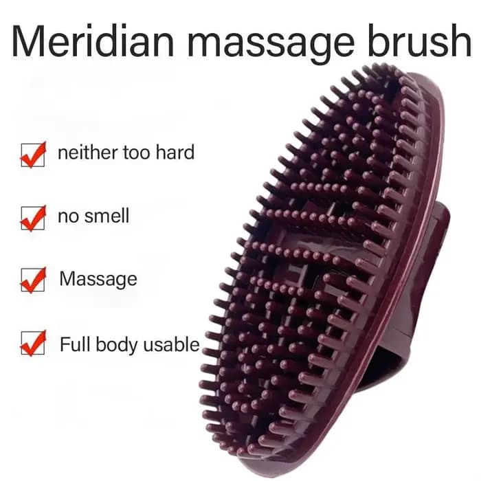 Brosse de Massage corporel méridiens, Relaxation du corps, amincissante, réduit la Cellulite, pour le dos et les jambes, brosse méridienne portative