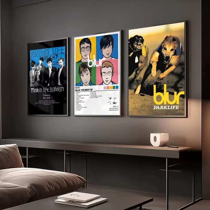 Affiche Band B-blur, décoration murale Vintage, décoration esthétique pour chambre à coucher, salon, décoration de la maison