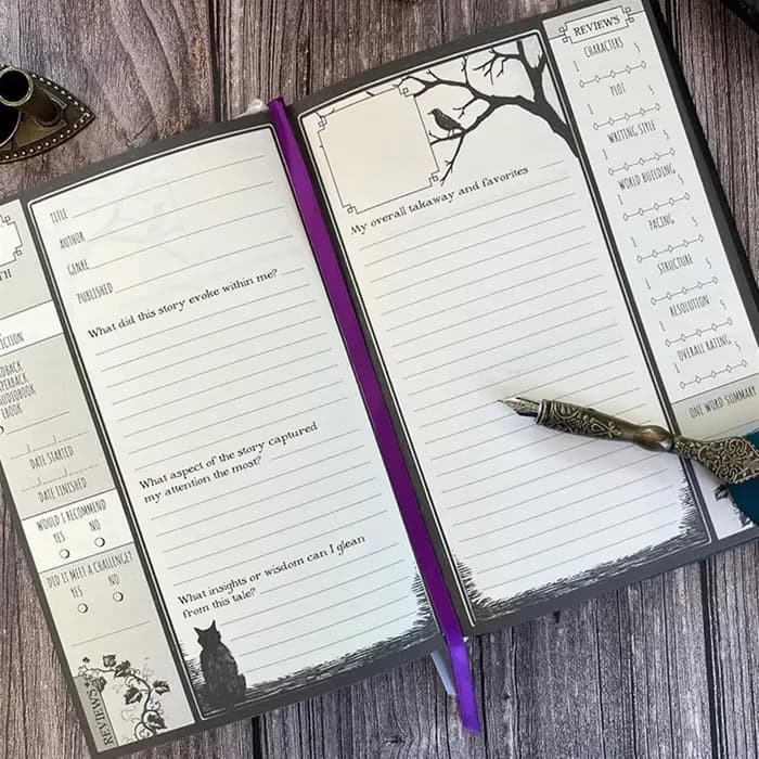 【A29I-Vente】Journals d'attente pour le Journal de nuit, inspiré gothique, journalisation pour la lecture