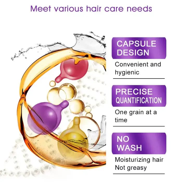 Capsules vitaminées hydratantes pour cheveux, 30 pièces/bouteille, huile nourrissante marocaine, adoucissante et soyeuse, KerBrian Complex
