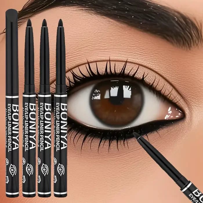 Eyeliner brun noir soyeux, lisse, imperméable et résistant à la sueur, longue durée, 3 pièces