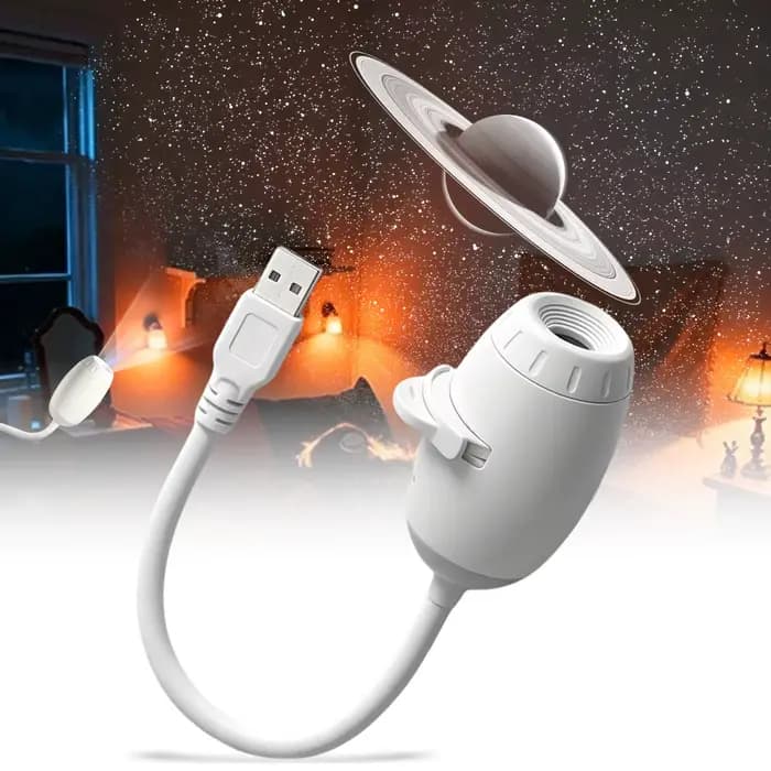 Mini projecteur d'étoiles galactiques deux-en-un, veilleuse, lumière d'ambiance pour la maison, décoration de chambre et de voiture, cadeau pour enfants