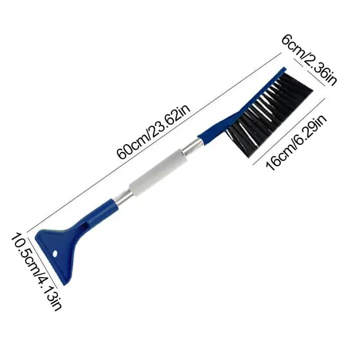 Pelle à neige de voiture à Double tête 2 en 1, grattoir à glace, brosse à neige pour pare-brise de voiture, pelle à neige télescopique Extra-longue