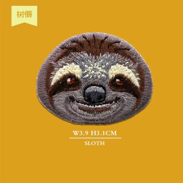 Patchs brodés thermocollants sur le thème des animaux de la forêt tropicale : Pandas rouges, ratons laveurs, avatars animaux, autocollants brodés pour vêtements DIY